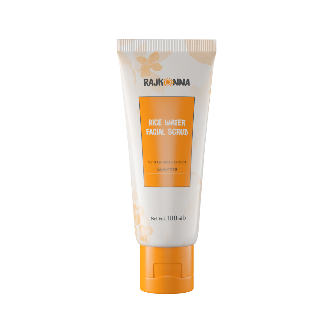 Rajkonna Rice Water Facial Scrub With Tangerine Extract